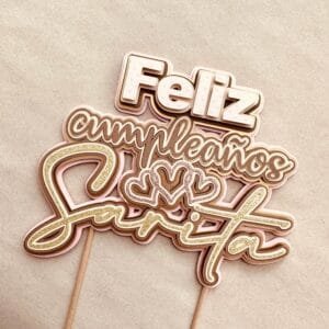 Cake topper sencillo