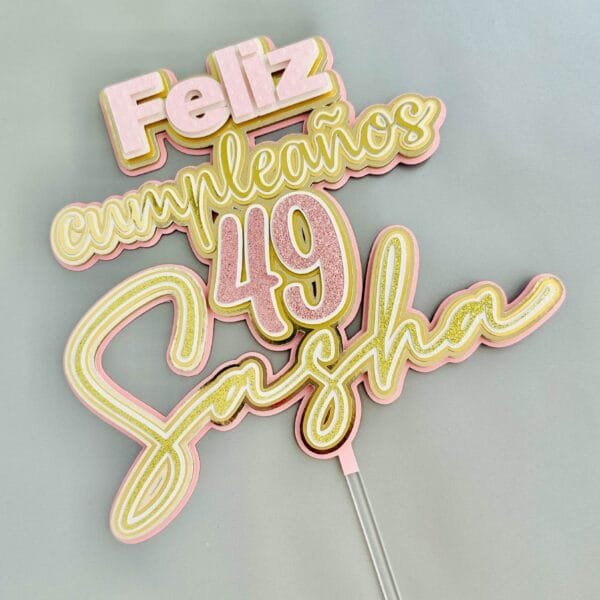 Cake topper sencillo - Image 3